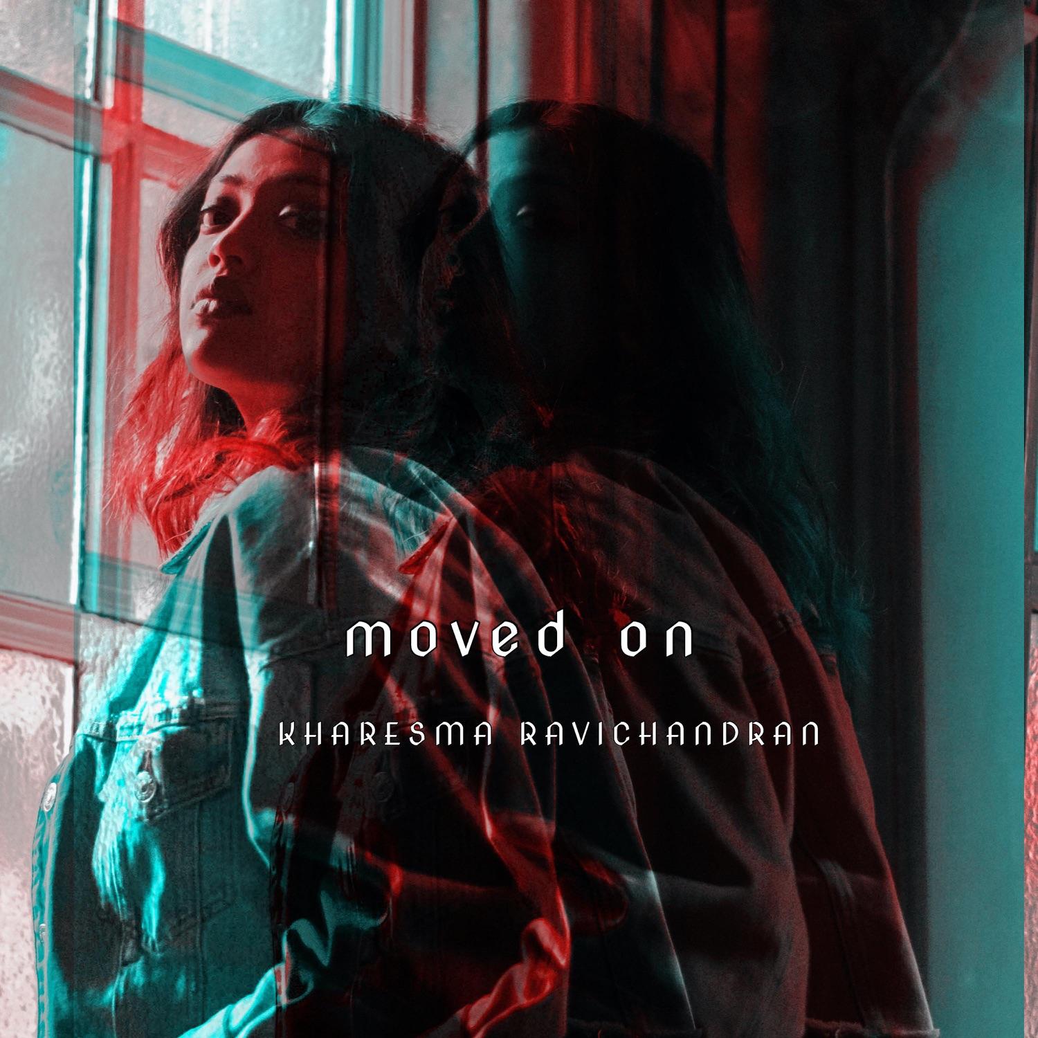 Lyric cover art as blurred background