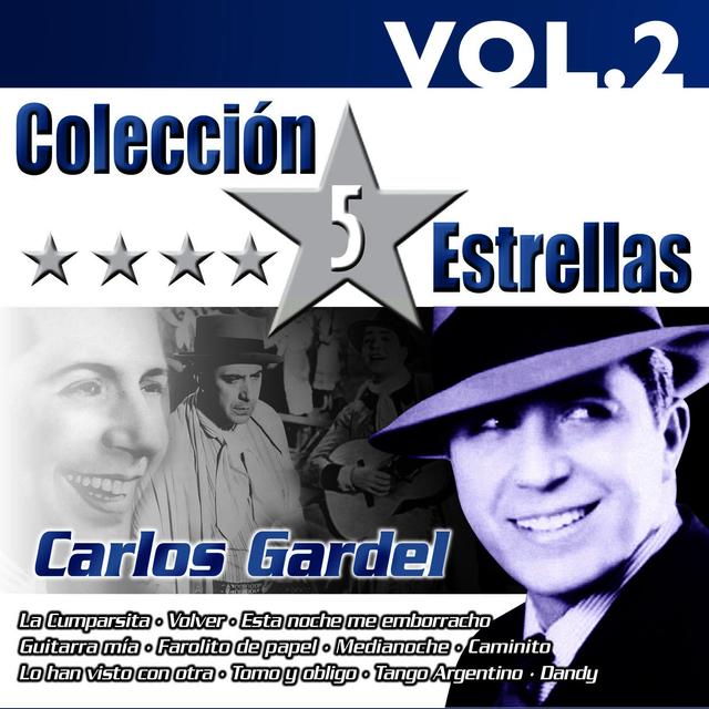 Album cover art for Colección 5 Estrellas. Carlos Gardel. Vol. 2