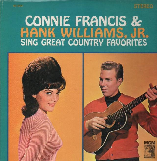 Album cover art for Connie Francis & Hank Williams Jr. Sing Great Country Favorites