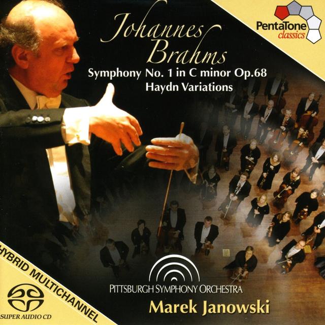 Album cover art for Brahms: Symphony No. 1 - Haydn Variations