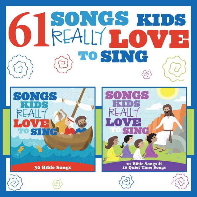 Album cover art for 61 Songs Kids Really Love To Sing