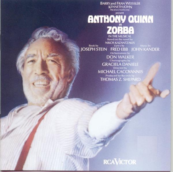 Album cover art for Zorba (1983 Broadway revival cast)