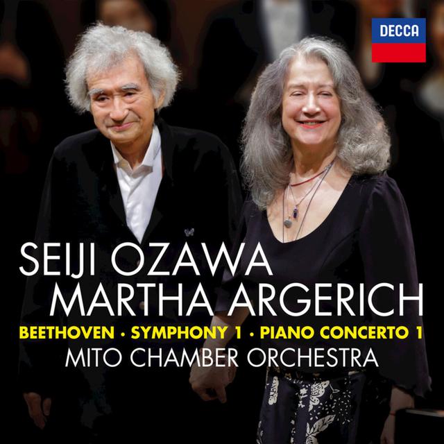 Album cover art for Beethoven: Symphony 1 - Piano Concerto 1