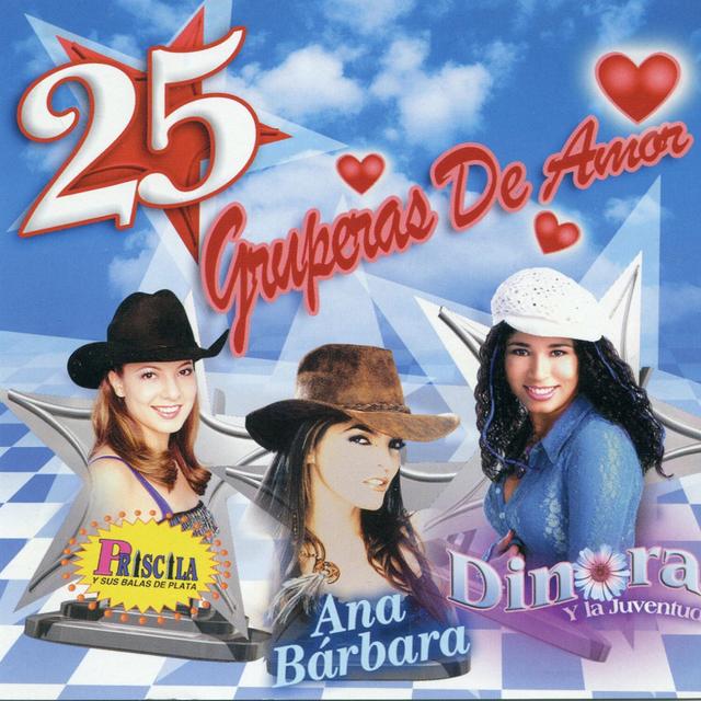 Album cover art for 25 Gruperas de Amor