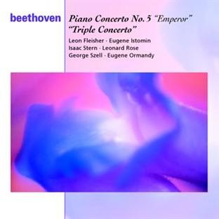 Album cover art for Beethoven: Emperor & Triple Concertos