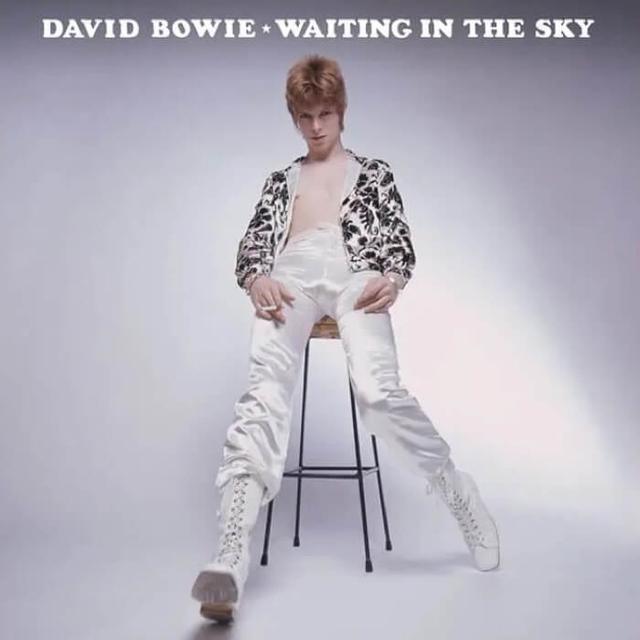 Album cover art for WAITING IN THE SKY (BEFORE THE STARMAN CAME TO EARTH)