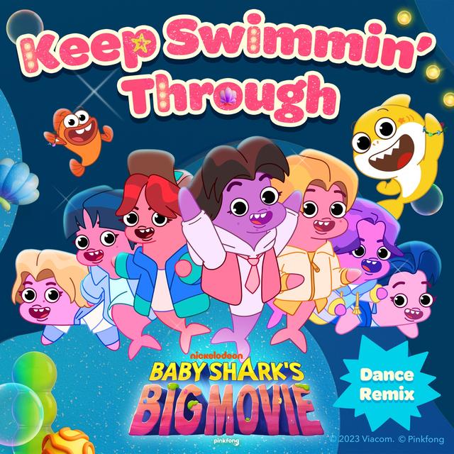 Album cover art for Keep Swimmin' Through (Baby Shark Dance Remix) - Single