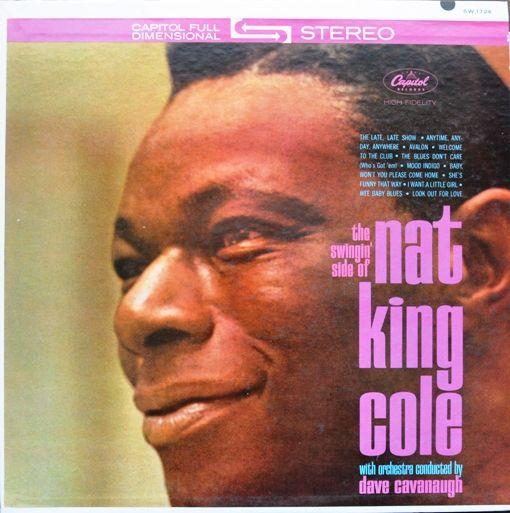 Album cover art for The Swingin' Side of Nat King Cole