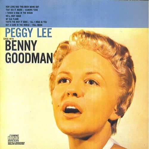 Album cover art for Peggy Lee Sings with Benny Goodman