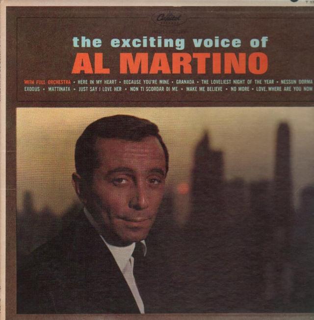 Album cover art for The Exciting Voice Of Al Martino