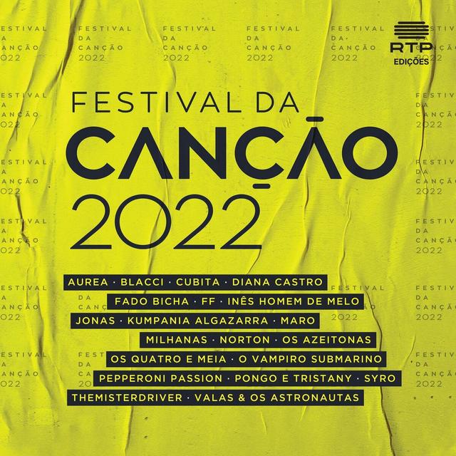 Album cover art for Festival Da Canção 2022