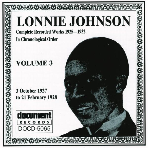 Album cover art for Lonnie Johnson Vol. 3 (1927 - 1928)