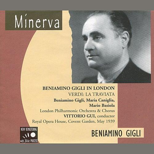 Album cover art for Beniamino Gigli In London - 1939