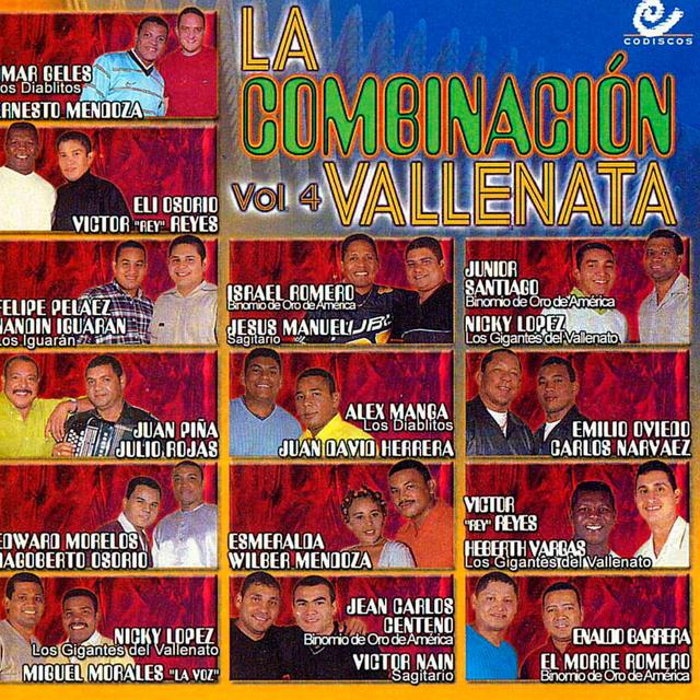 Album cover art for La Combinación Vallenata, Vol. 4