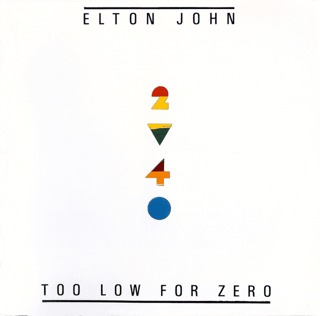 Album cover art for Too Low For Zero