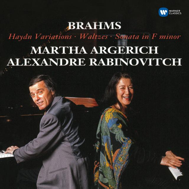 Album cover art for Brahms: Haydn Variations, Op. 56b, Waltzes, Op. 39 & Sonata in F Minor, Op. 34b