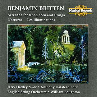 Album cover art for Britten: Les Illuminations, Serenade, and Nocturne