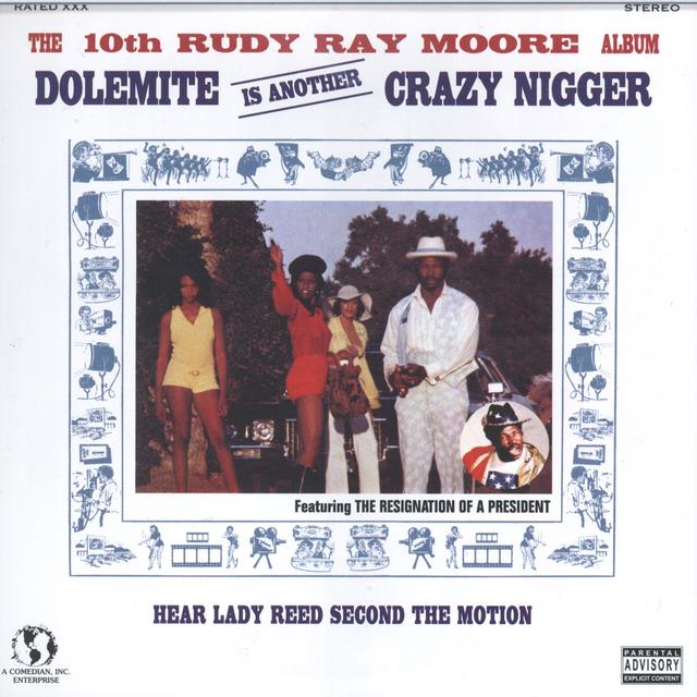 Album cover art for The Tenth Rudy Ray Moore Album - Dolemite Is Another Crazy Nigger