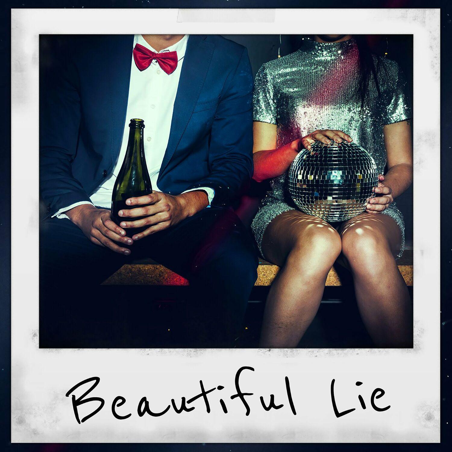 Lyric cover art as blurred background