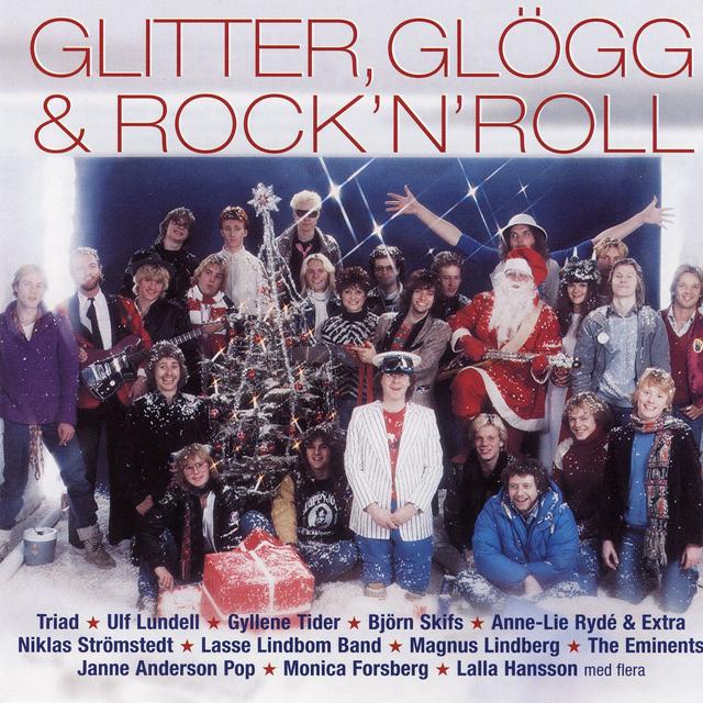 Album cover art for Glitter, Glögg & Rock 'n' Roll