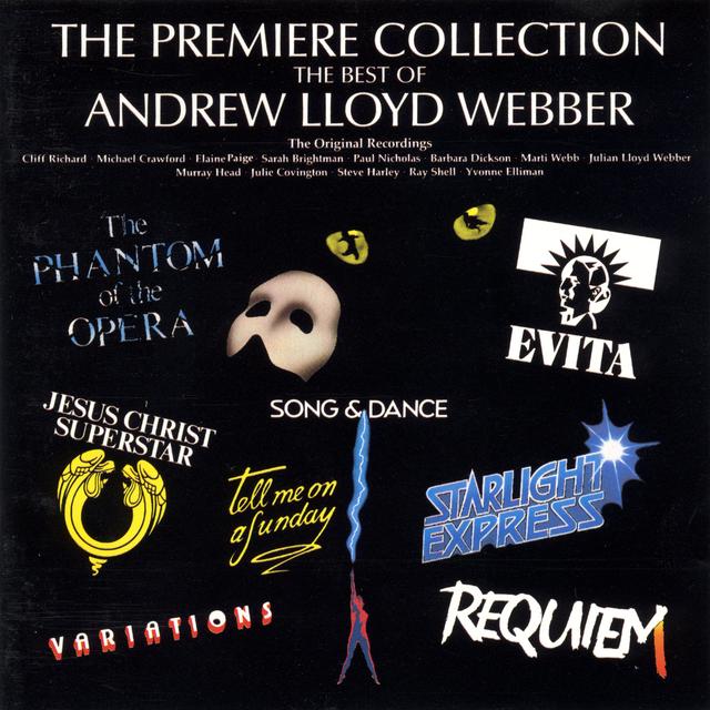 Album cover art for The Premiere Collection: The Best of Andrew Lloyd Webber