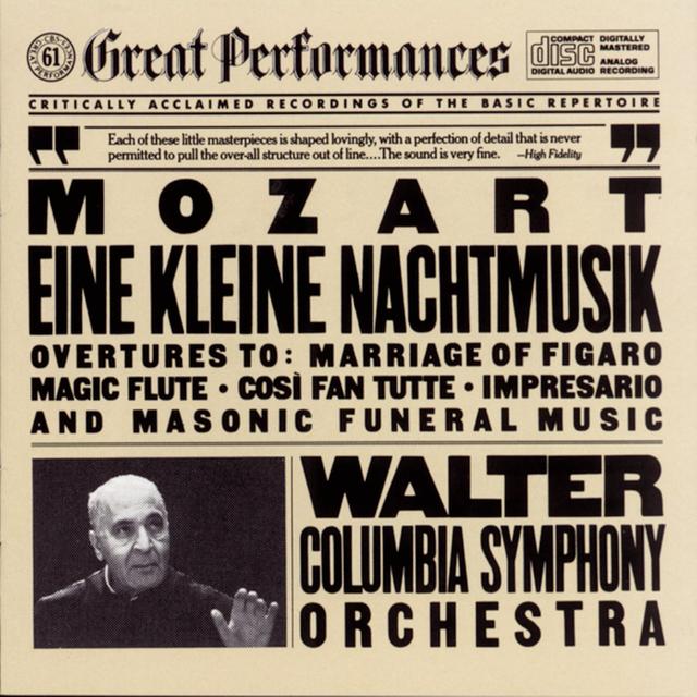 Album cover art for Eine Kleine Nachtmusik : Opera Overtures