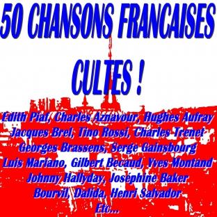 Album cover art for 50 Chansons Françaises Cultes !