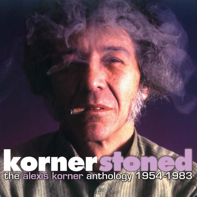 Album cover art for Kornerstoned: The Alexis Korner Anthology 1954-83