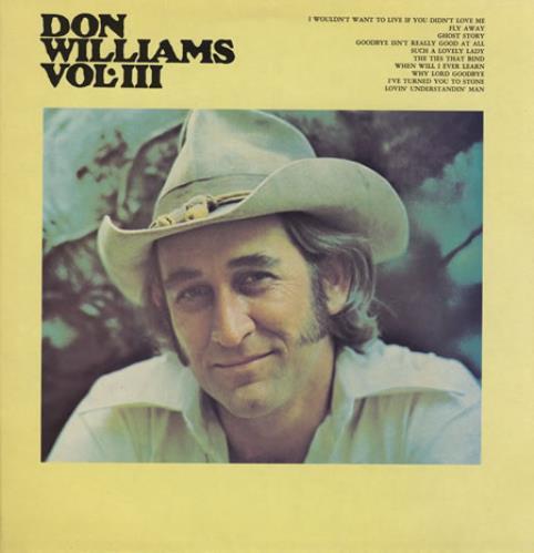 Album cover art for Don Williams Vol.III