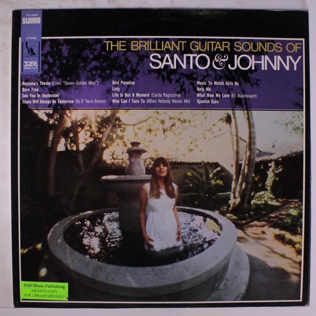 Album cover art for The Brilliant Guitar Sounds Of Santo & Johnny