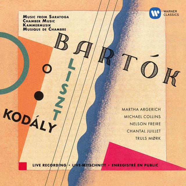 Album cover art for Kodály: Duo for Violin and Cello - Bartók: Contrasts - Liszt: Concerto pathétique (Live at Saratoga Performing Arts Center, 1998)