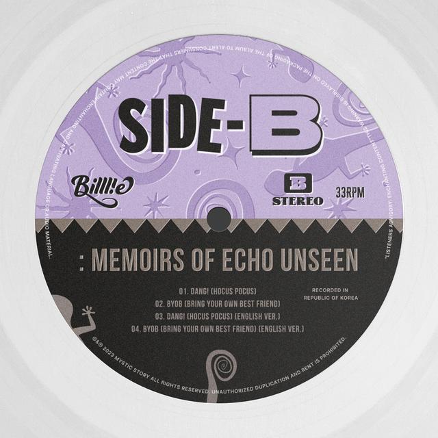 Album cover art for side-B : memoirs of echo unseen