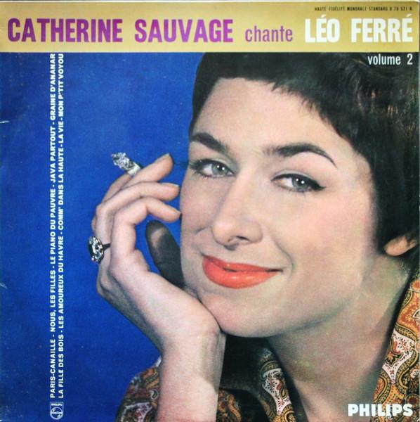 Album cover art for Catherine Sauvage Chante Léo Ferré (Volume 2)