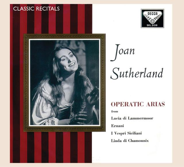 Album cover art for Joan Sutherland: Operatic Arias