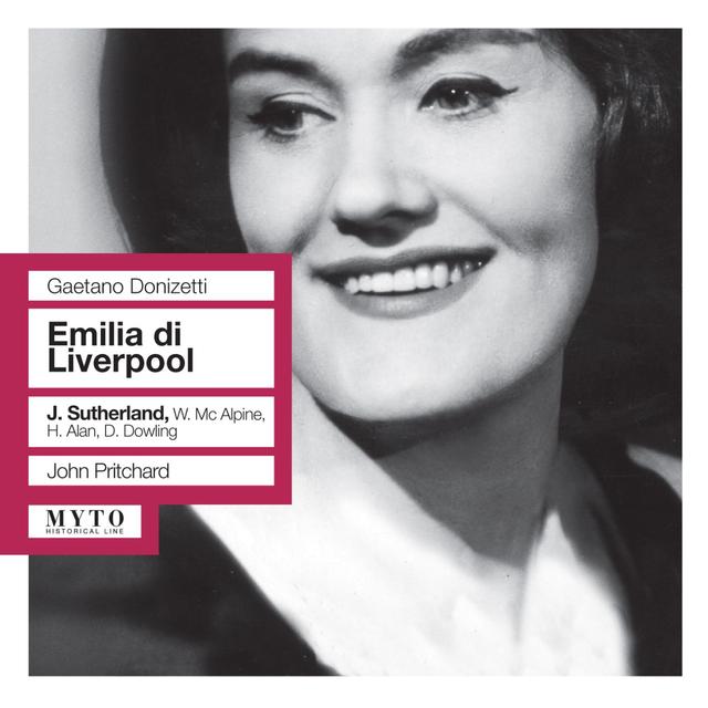 Album cover art for Donizetti: Emilia di Liverpool