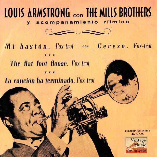 Album cover art for Armstrong and the Mills Brothers