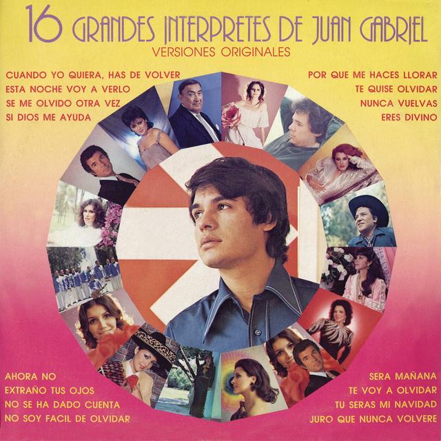 Album cover art for 16 Grandes Interpretes De Juan Gabriel