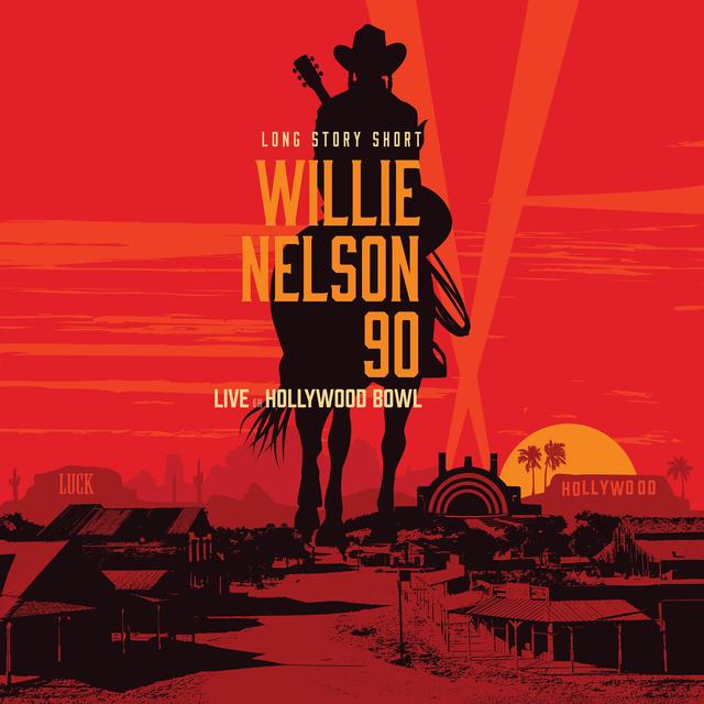 Album cover art for Long Story Short: Willie Nelson 90