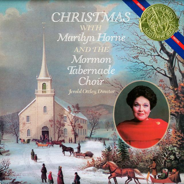 Album cover art for Christmas With Marilyn Horne and The Mormon Tabernacle Choir