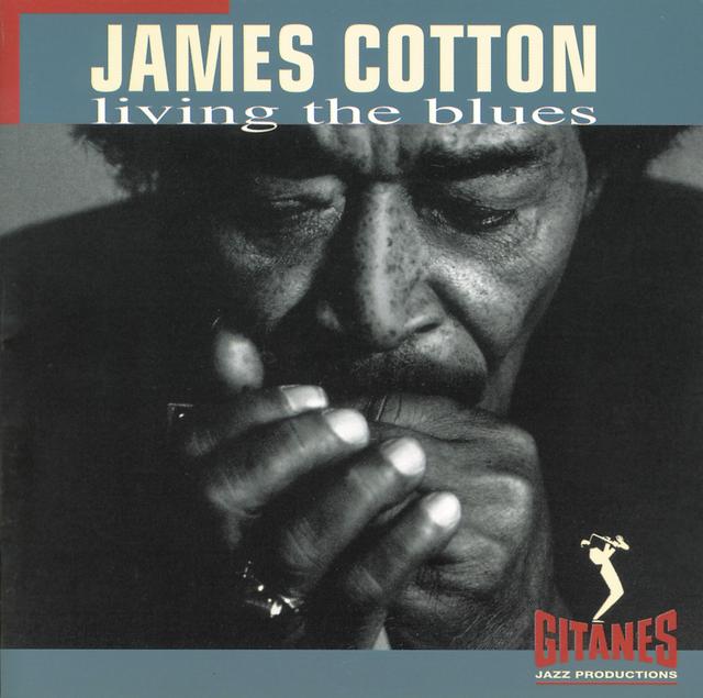 Album cover art for Living the Blues