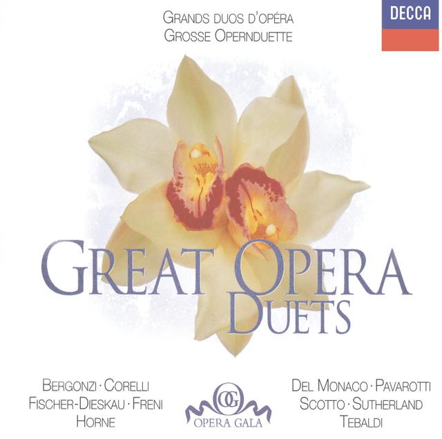 Album cover art for Great Opera Duets