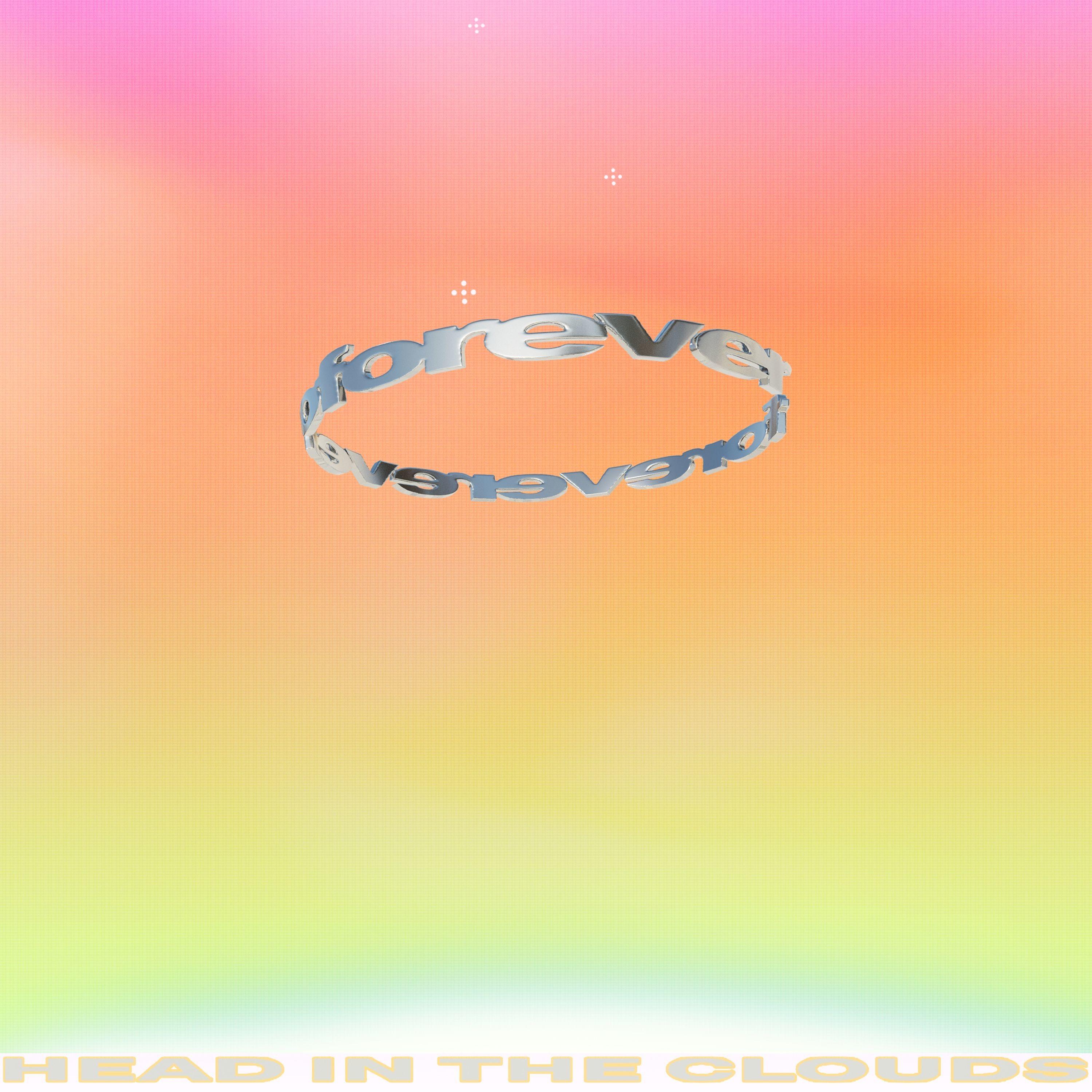 Lyric cover art as blurred background