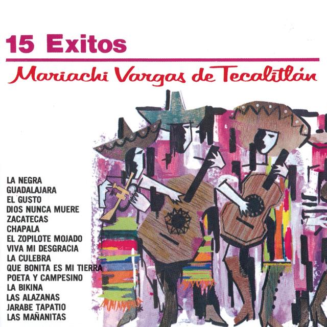 Album cover art for Serie Oro 15 Exitos Del Mariachi Vargas De Tecalitlan