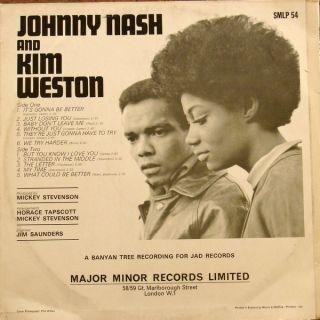 Album cover art for Johnny Nash & Kim Weston