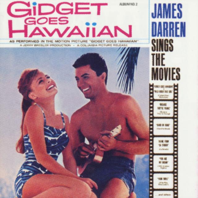 Album cover art for Gidget Goes Hawaiian: James Darren Sings the Movies