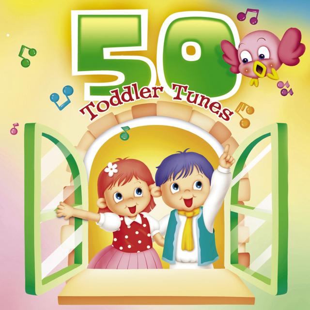 Album cover art for 50 Toddler Tunes