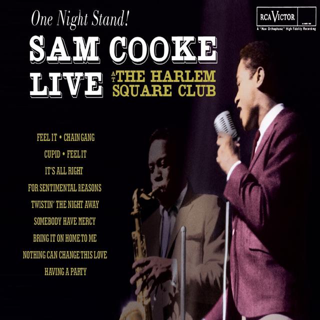 Album cover art for One Night Stand! Sam Cooke Live At The Harlem Square Club, 1963