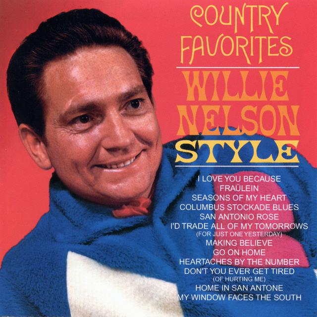 Album cover art for Country Favorites, Willie Nelson Style