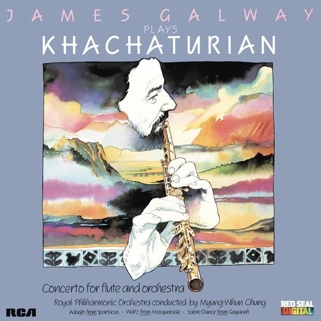 Album cover art for James Galway Plays Khachaturian